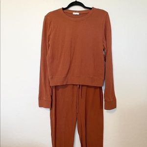 Shop Stevie Burnt Orange Comfy Set size M